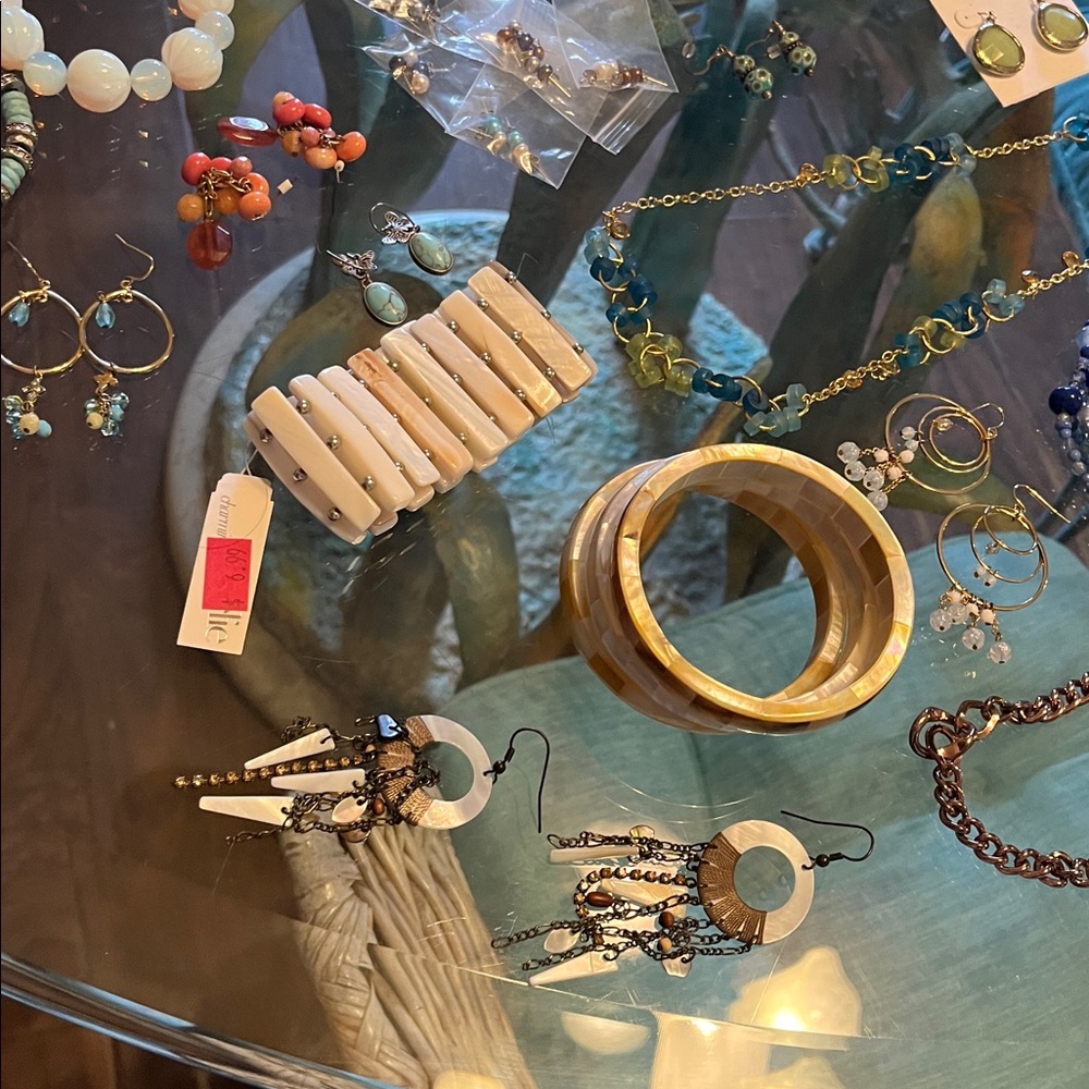 Multicolor Women’s Beaded Bracelet Stack - Turquo… - image 6